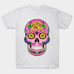 Sugar Skull - Pinks. T-Shirt